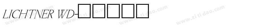 Lichtner Wd字体转换